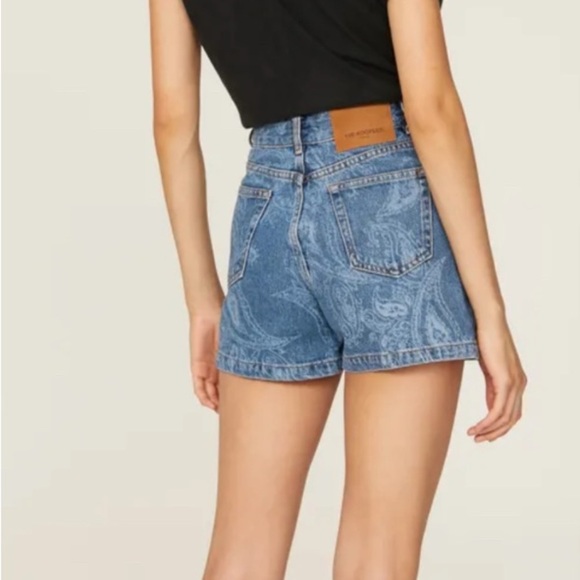 The Kooples Paisley Denim Shorts, Size 1. Excellent condition! - Picture 3 of 11